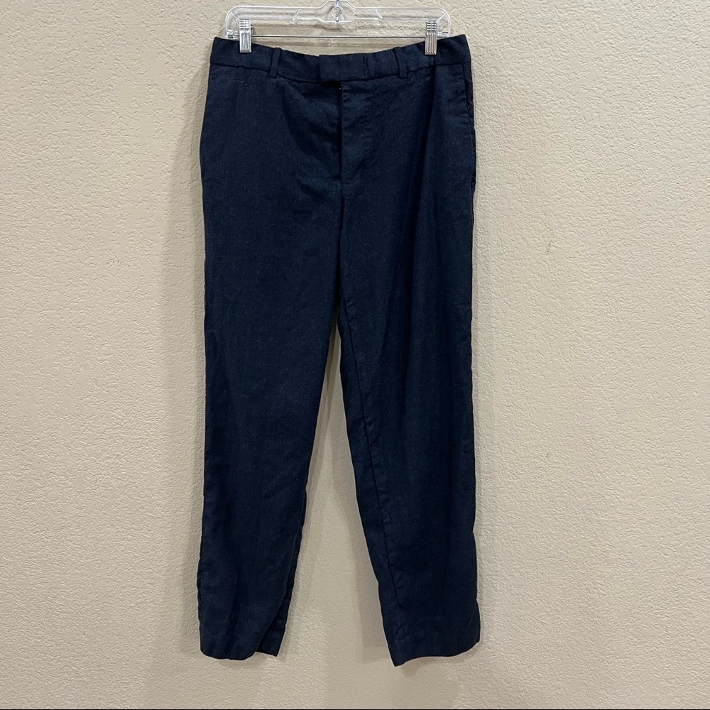 COS Womens Wool Trouser Sz 32R Gray Casual Pants Straight Stretch Career 16*38”